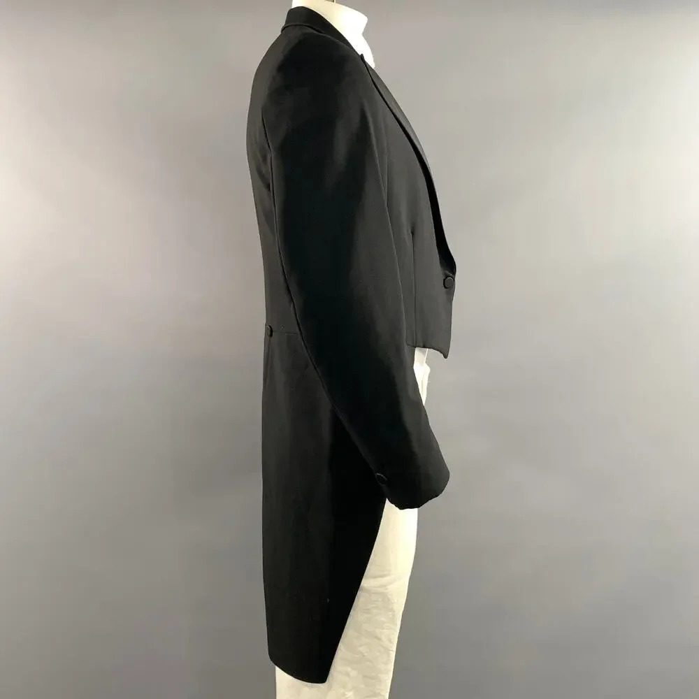 PIERRE CARDIN Chest Size 42 Black Tails Sport Coat